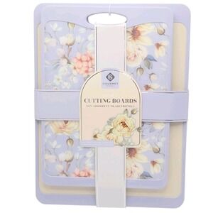 Gourmet Kitchen BPA Free Reversible Cutting Board Set‎ of 2 Non Absorbent NEW